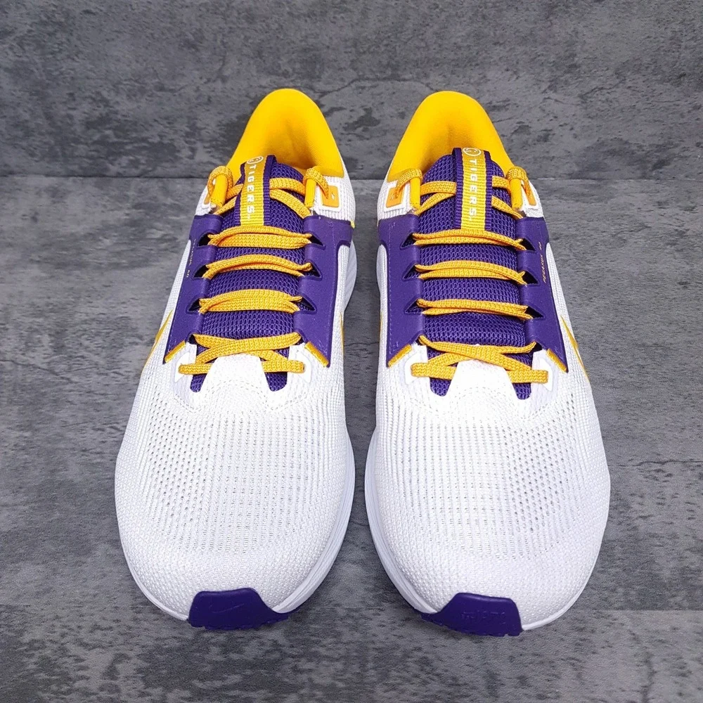 NIKE Air Zoom Pegasus 40 LSU Tigers Running‎ Shoes Mens 14 White DZ5959-100
